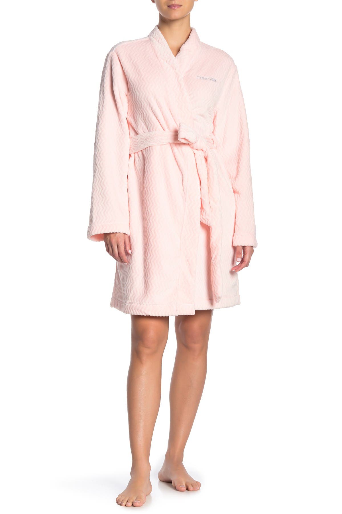 pink calvin klein robe