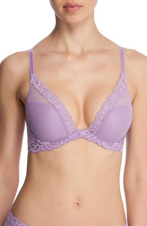 Shop Natori Feathers Plunge T-shirt Bra In Lily Lavendar