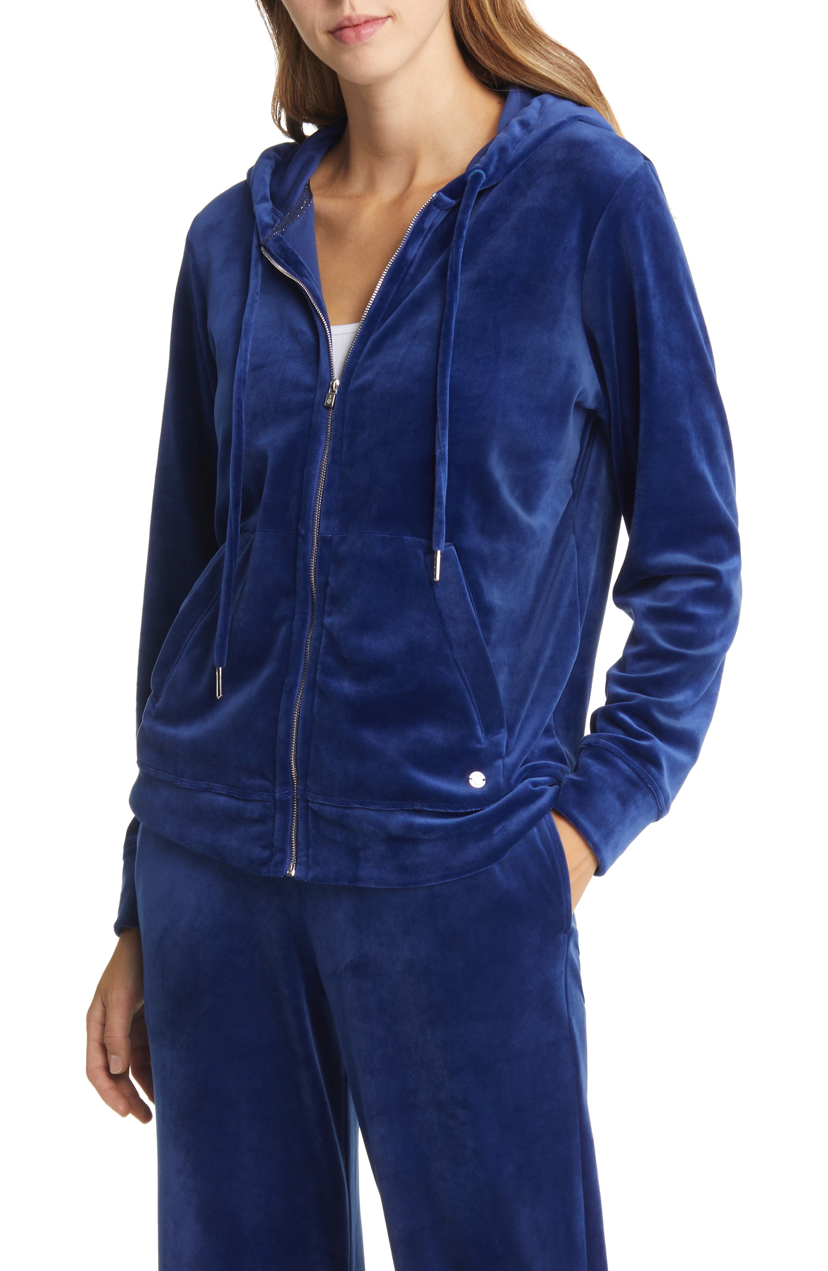 Tommy Bahama Velour Hoodie in Deep Space