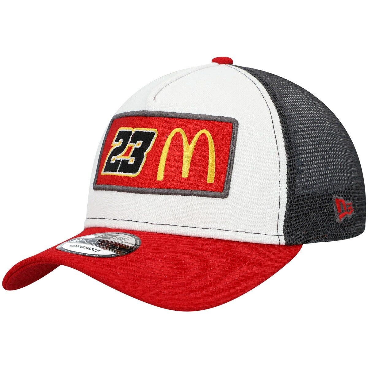 red and white new era snapback