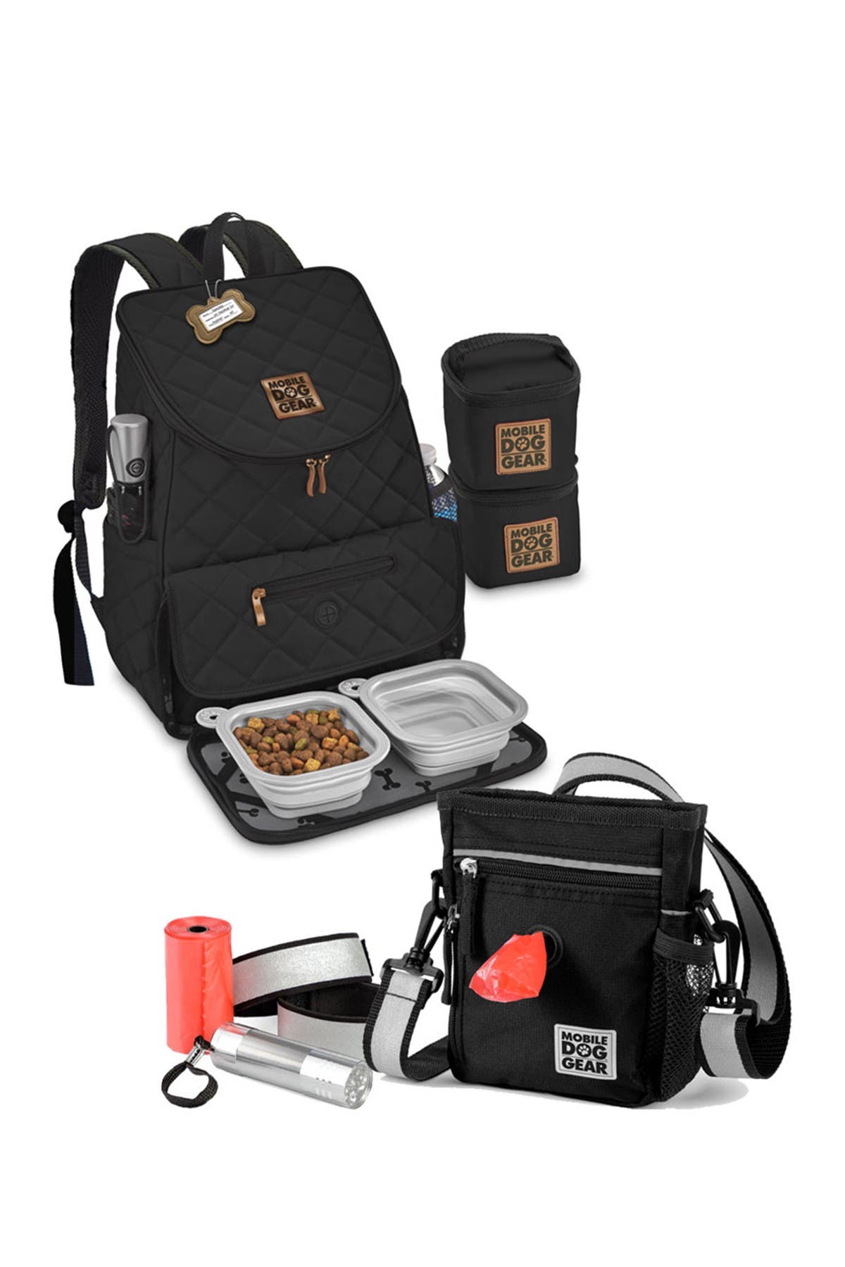 MOBILE DOG GEAR Day/Night Walking Bag & Weekend Backpack Gear Bundle