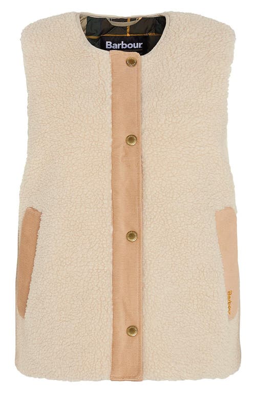 Barbour Dulsie Liner Gillet In Ecru/ancient