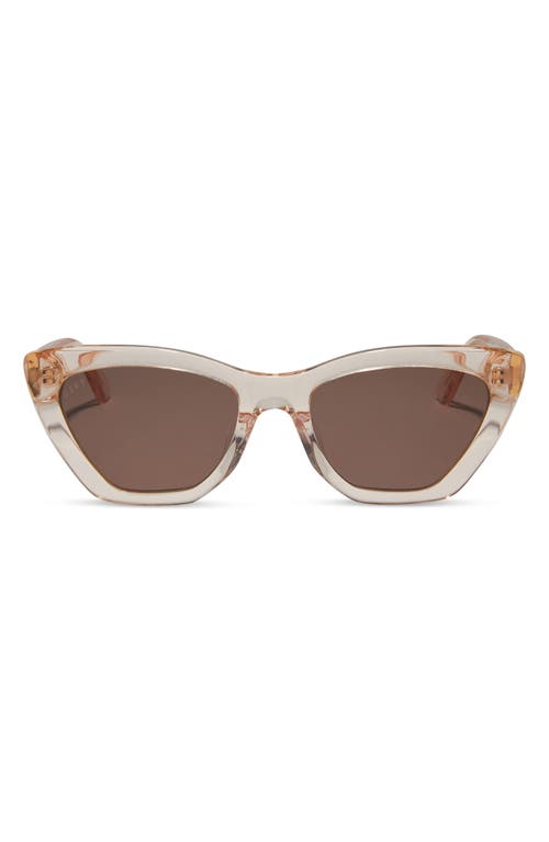 Diff Camila 56mm Gradient Square Sunglasses In Vintage Rose Crystal/brn Grad