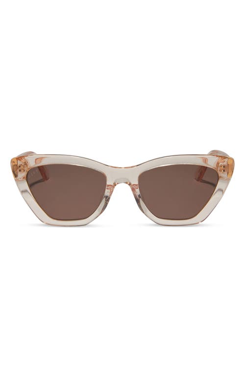 DIFF DIFF CAMILA 55MM GRADIENT SQUARE SUNGLASSES