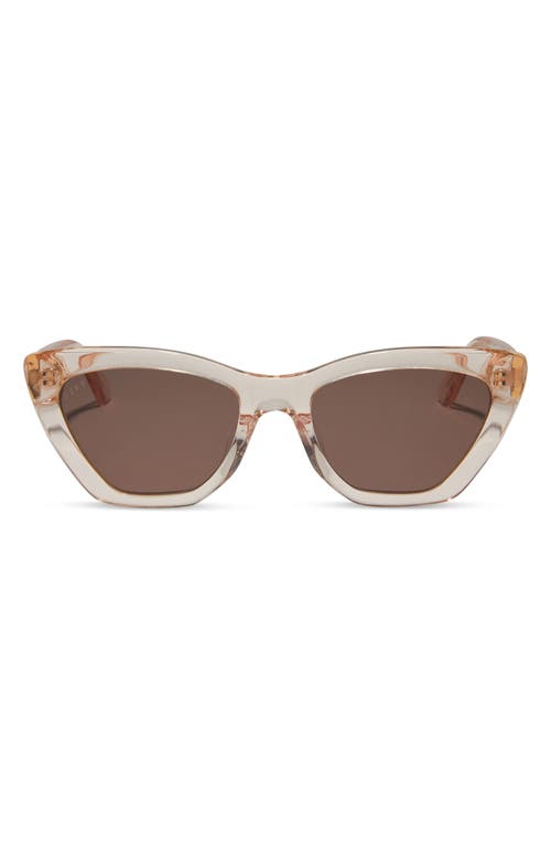 DIFF Camila 56mm Gradient Square Sunglasses in Vintage Rose Crystal/Brn Grad at Nordstrom