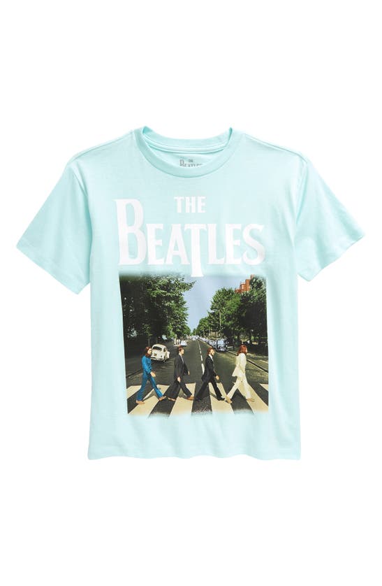 Shop Treasure & Bond Kids' Cotton Graphic T-shirt In Blue Clearwater Beatles