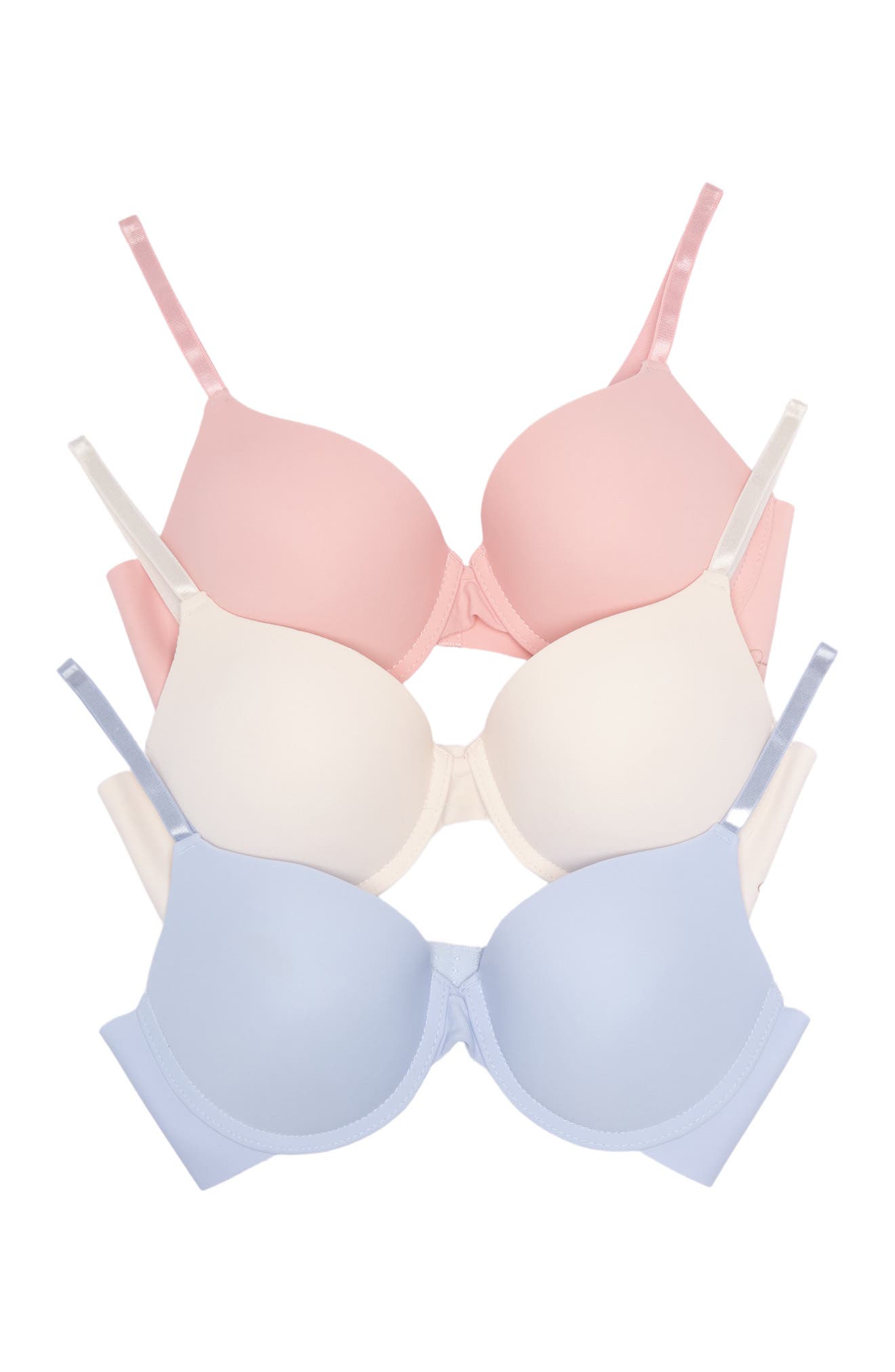 Jessica Simpson Scuba Wing Micro Bras In Silver Pink/angel Wing