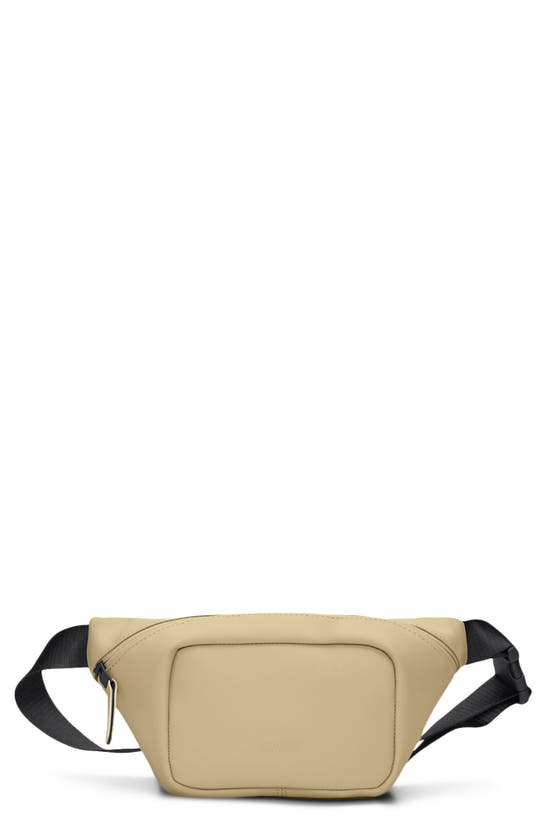 Shop Rains Mini Waterproof Belt Bag In Sand