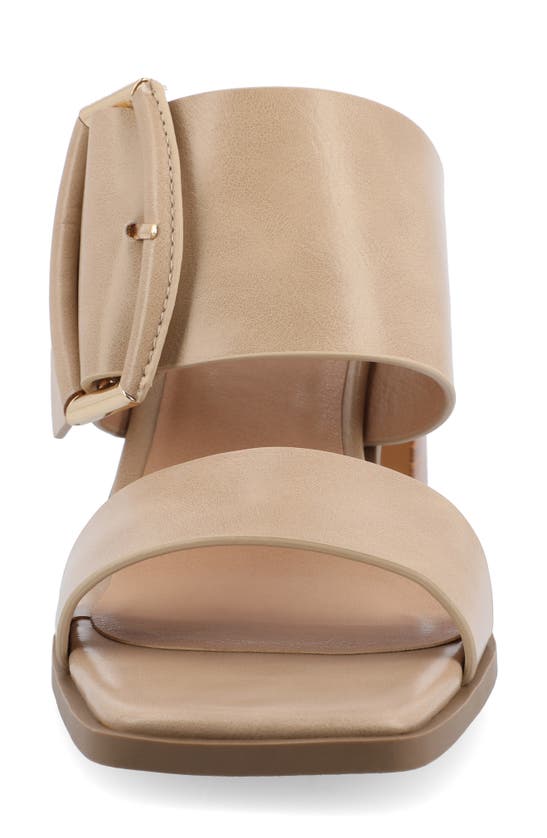 Journee Collection Block Heel Sandal In Tan
