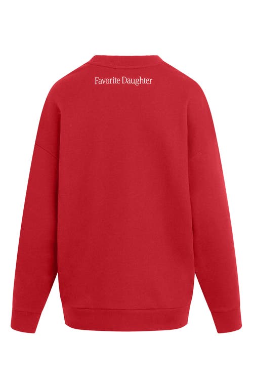 Shop Favorite Daughter Go Sport Sweatshirt In Red