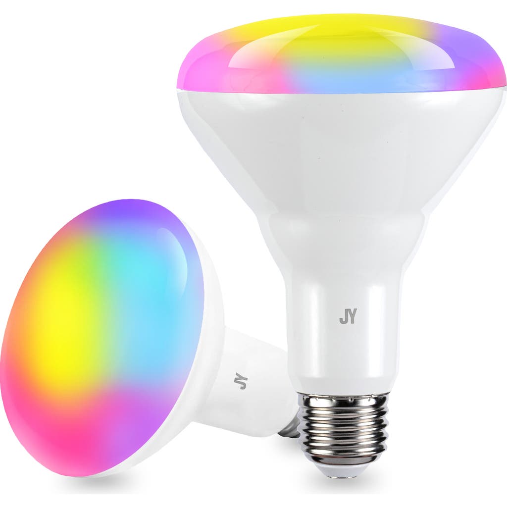 Jonathan Y Smart Br30 Dimmable Light Bulb In White