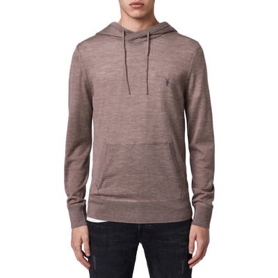 Allsaints Mode Merino Wool Hoodie, Beige