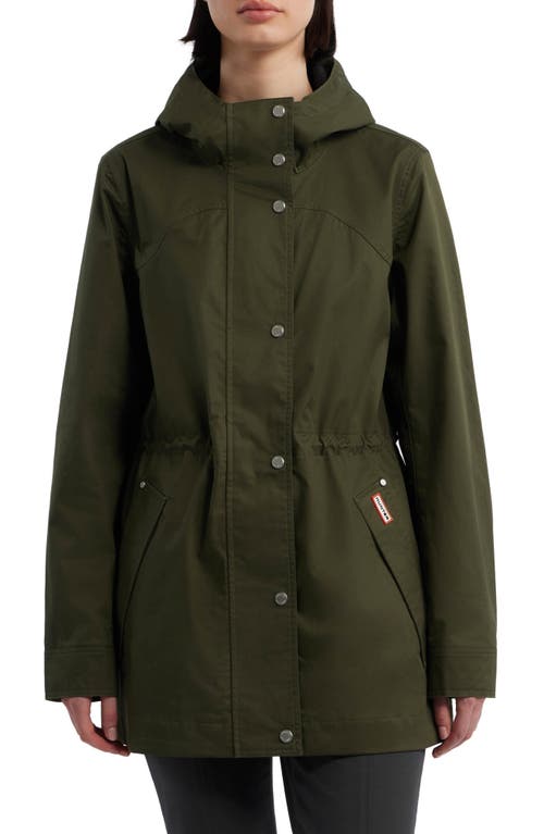 Shop Hunter Adela Classic Waterproof Rain Jacket In  Green