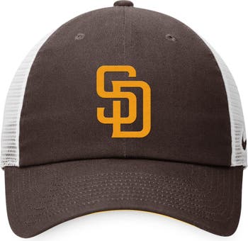 San Diego Padres Nike Wordmark Heritage 86 Adjustable Hat - Brown