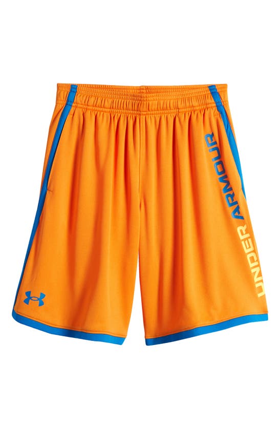 Shop Under Armour Kids' Ua Stunt 3.0 Performance Athletic Shorts In Atomic
