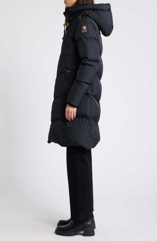 Shop Parajumpers Rindou Chevron Quilted Down Puffer Coat In Dark Grey