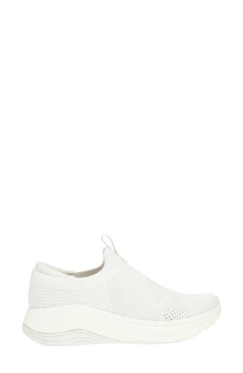 Shop Dansko Pep Knit Slip-on Shoe In White