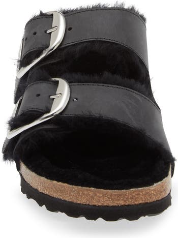 Sandals Birkenstock - Arizona big buckle shearling sandals -  1020138ARIZONABLACK