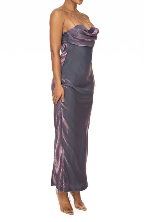 Shop Jluxlabel Visions Of You Sleeveless Maxi Dress In Purple