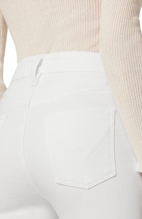 Hudson Jeans Holly Snow Angel High Rise Flare Bootcut Jean In White