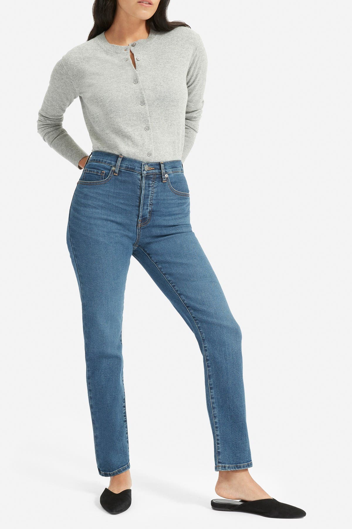 everlane high rise skinny