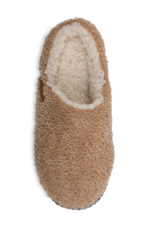 Gaahuu Cozee Faux Shearling Lined Slipper In Tan