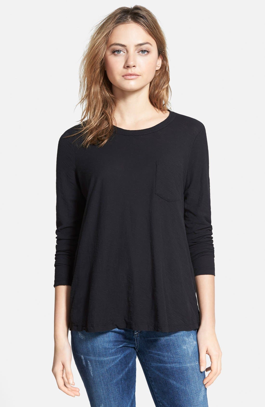 James Perse Long Sleeve Pocket Tee Nordstrom