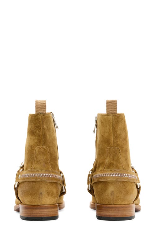 John Varvatos Regent Harness Chain Zip Boot In Tan