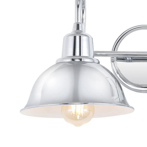 Jonathan Y Frisco 2-light Farmhouse Industrial Iron Led Vanity In Chrome