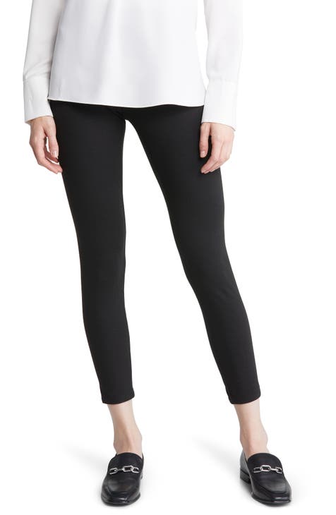 HUE Women's Ultra Skimmer Leggings With Wide Waistband Black Size Large  Tnh9 for sale online
