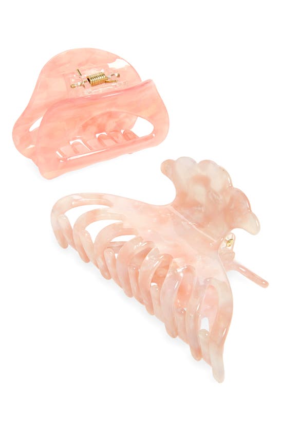 Tasha Assorted 2-pack Jaw Clips In Pink