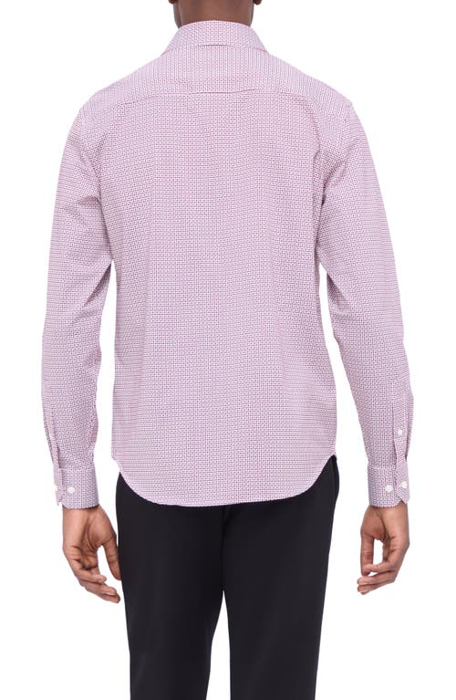 Bugatchi Ooohcotton® Button-up Shirt In Cabernet