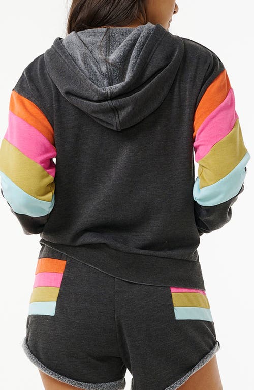 RIP CURL RIP CURL SURF REVIVAL COLORBLOCK ZIP-UP FLEECE HOODIE 