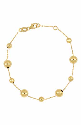 Monica Vinader 18K Gold ID Oval Charm Bracelet