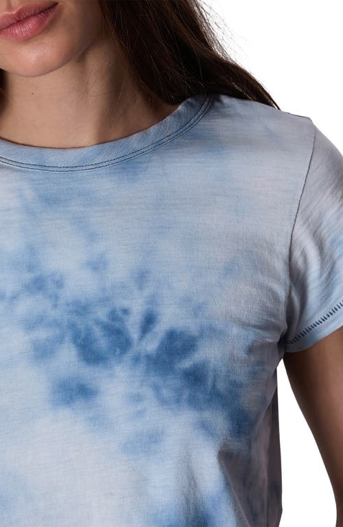 Shop Rag & Bone The Slub Tie Dye T-shirt In Blue Multi