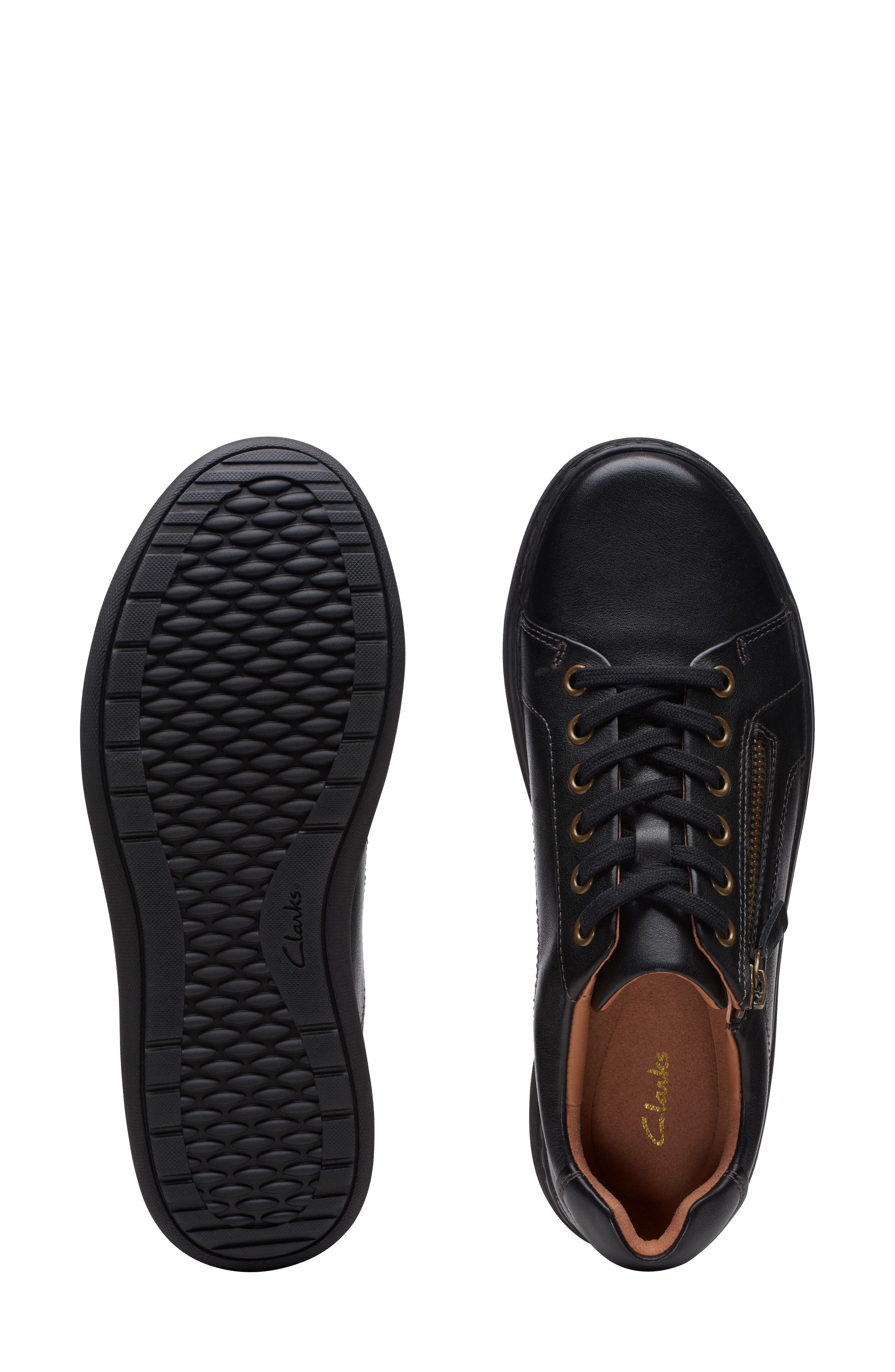 Clarks Dames Nalle Lace Sneaker, Zwart, 39.5 EU