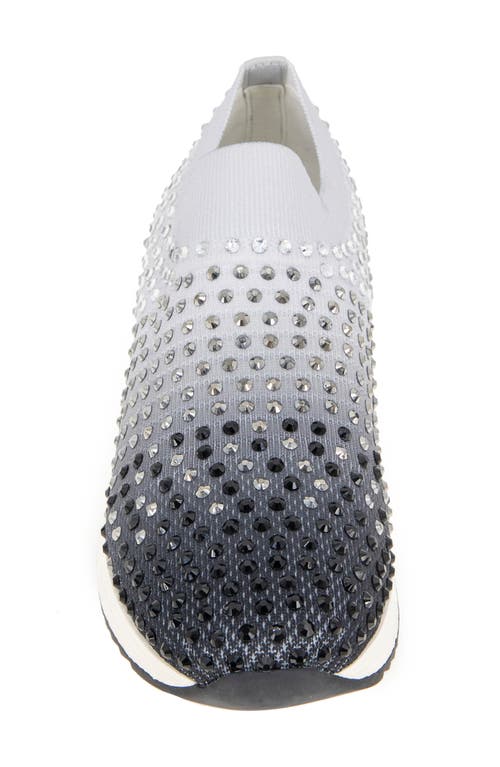 Reaction Kenneth Cole Cameron Jewel Jogger Sneaker In Black Ombre Knit