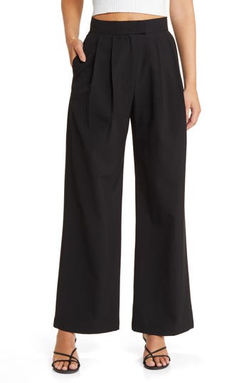 ASOS DESIGN ASOS DESIGN PLEATED WIDE LEG TROUSERS