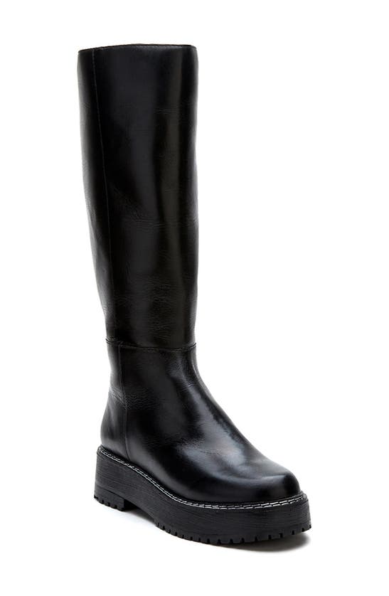 Matisse Adele Knee High Platform Boot In Black