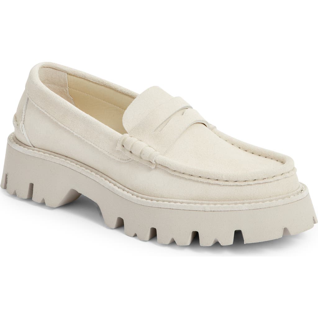 Pedro Garcia Sebas Lug Penny Loafer In Basmati Castoro