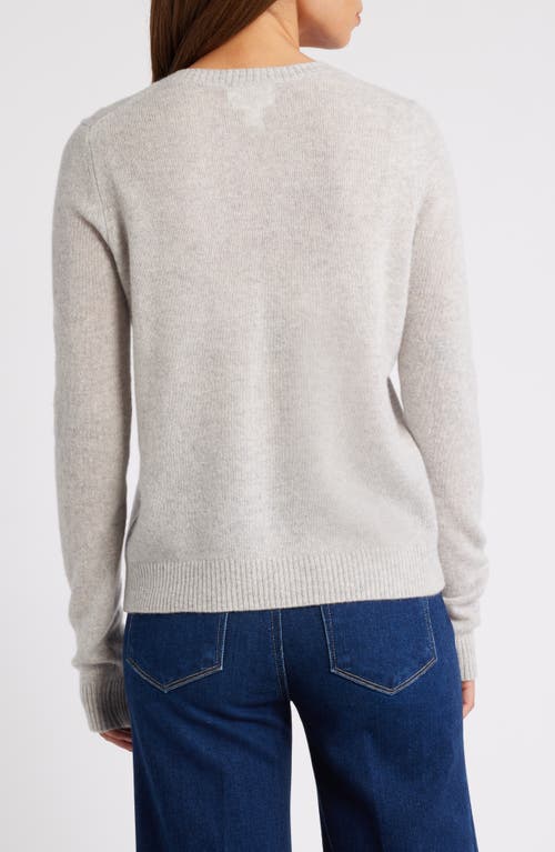 Shop Caslonr Caslon(r) Cashmere V-neck Sweater In Grey Light Heather