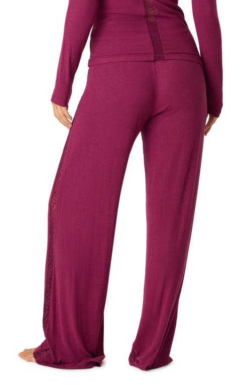 Shop Pj Salvage Sweet Dreams Pajama Pants In Bordeaux