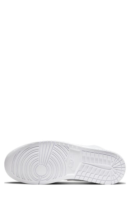 Jordan Nike Air 1 Mid Sneaker In White/white
