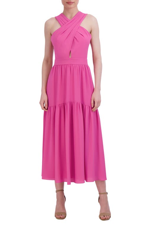 Shop Bcbgmaxazria Sleeveless A-line Dress In Pink