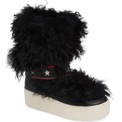 Ash Cool Genuine Shearling Boot, Black
