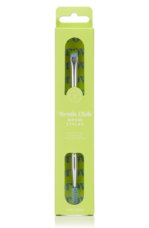 Spectrum The Brush Club Brow Styler Duo Brush In Lime