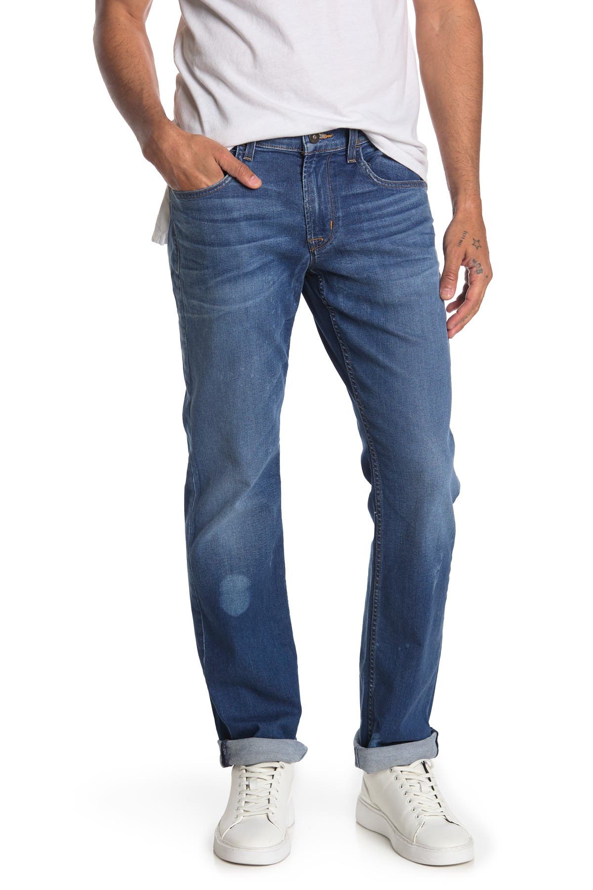 hudson jeans byron five pocket straight