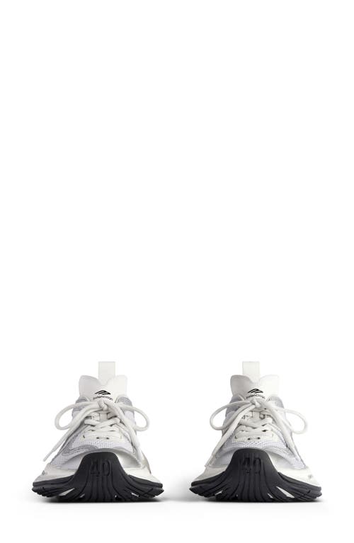 Shop Balenciaga Circuit Sneaker In White/silver