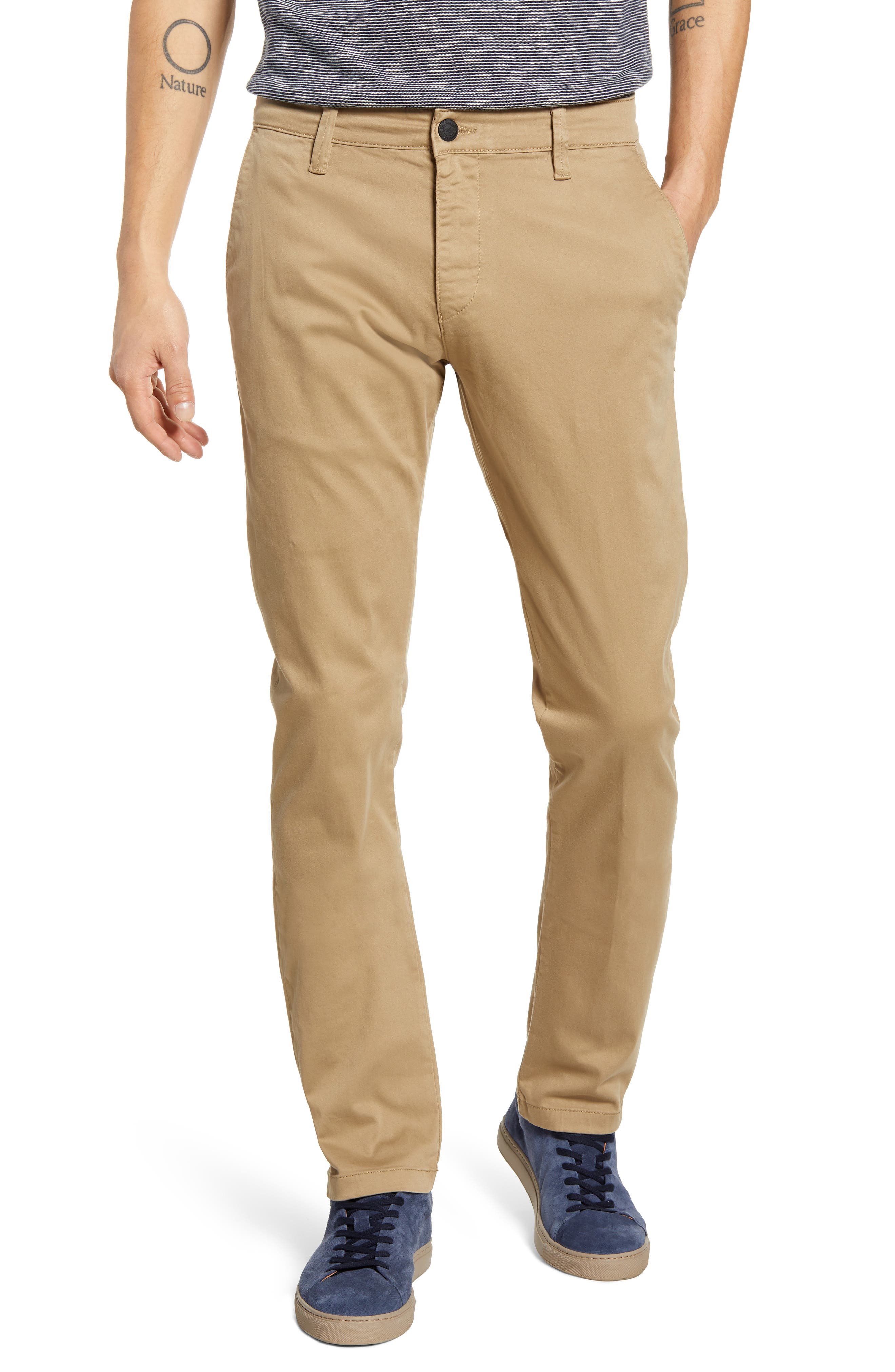 slim fit khaki joggers