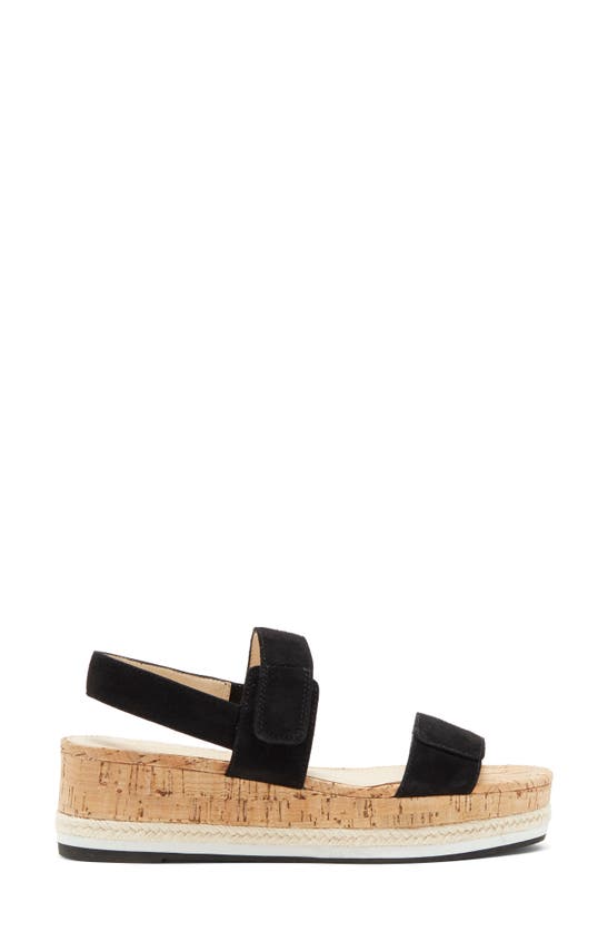 Pelle Moda Potter Platform Sandal In Black